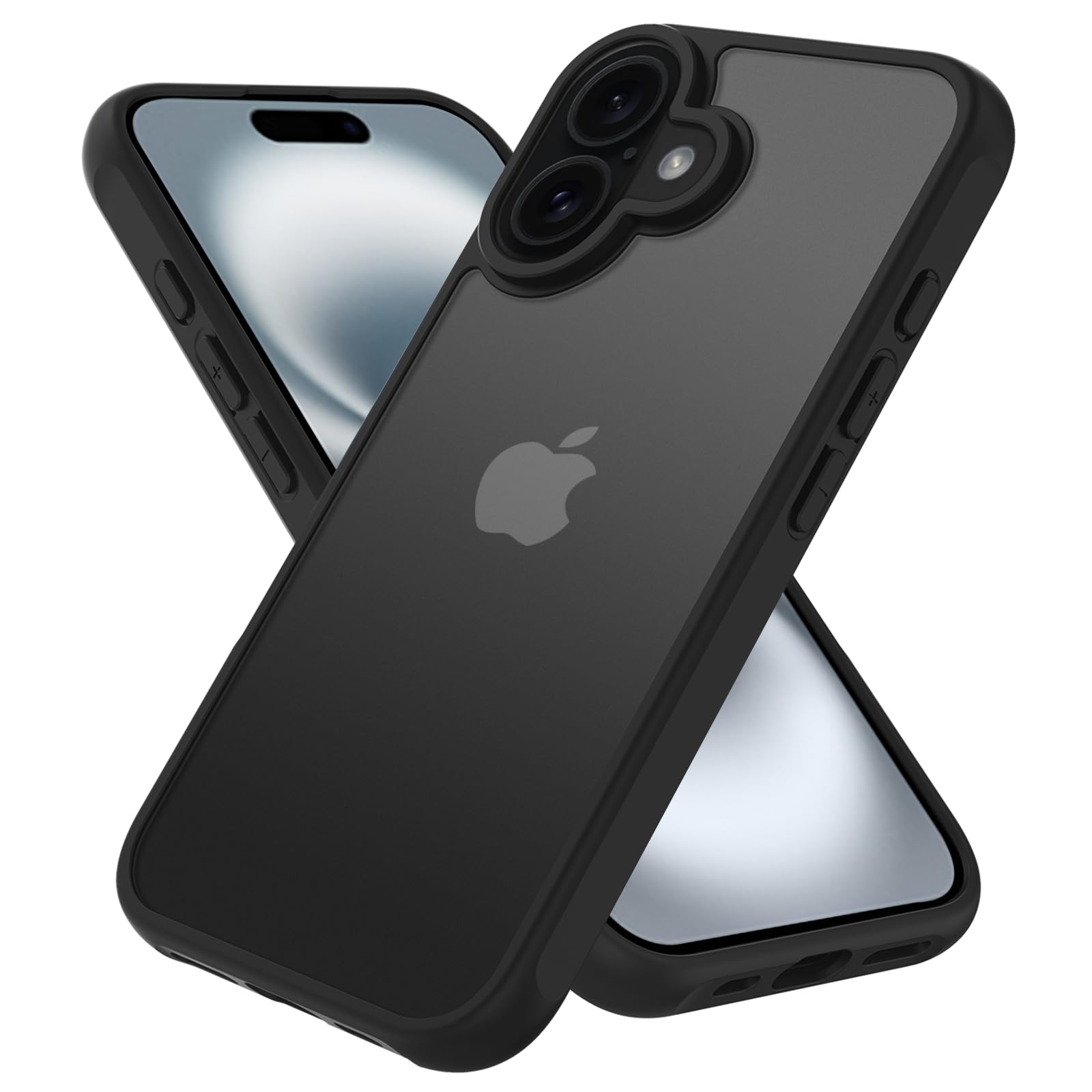 Amazon.co.jp: PinLiSheng iPhone16 ケース マット感 半透明 耐